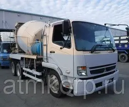 Автобетоносмеситель Mitsubishi Fuso кузов FQ62F г 2009 миксер M45B объем 8,8 к.м. груз 11 тн пробег 101 т.км 2019 года б/у