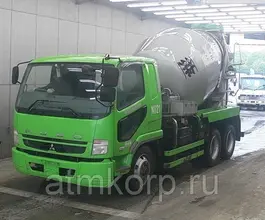 Автобетоносмеситель Mitsubishi Fuso кузов FQ62F г 2007 миксер KYB грузоподъемность 11 тн пробег 191 т.км 2019 года б/у