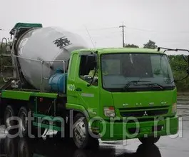 Автобетоносмеситель Mitsubishi Fuso FQ62F г 2007 миксер KYB MR4530 грузоподъемность 11.01 тн пробег 203 т.км 2019 года б/у