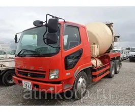 Автобетоносмеситель Mitsubishi Fuso кузов FQ62F г 2007 миксер ShinMaywa MW455-373S груз 11 тн пробег 158 т.км 2019 года б/у