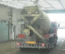 Автобетоносмеситель Mitsubishi Fuso кузов FQ62F г 2007 миксер KYB грузоподъемность 11 тн пробег 156 т.км 2019 года б/у фото 5