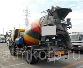 Автобетоносмеситель Mitsubishi Fuso кузов FK72FZ г 2007 миксер ShinMaywa грузопод 8,08 тн пробег 264 т.км 2019 года б/у фото 2