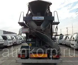 Автобетоносмеситель Mitsubishi Fuso кузов FK72FZ г 2007 миксер ShinMaywa грузопод 8,08 тн пробег 264 т.км 2019 года б/у фото 3