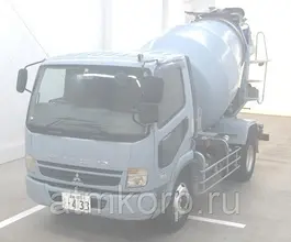 Автобетоносмеситель Mitsubishi Fuso FK72FZ г 2008 миксер KYB M32C объем 6,3 к.м. груз 7,82 тн пробег 276 т.км 2019 года б/у фото 2
