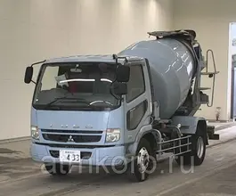 Автобетоносмеситель Mitsubishi Fuso FK72FZ г 2008 миксер KYB M32C объем 6,3 к.м. груз 7,82 тн пробег 276 т.км 2019 года б/у