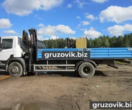 Самопогрузчик Scania P-series с КМУ HIAB 160 2004 года б/у фото 2