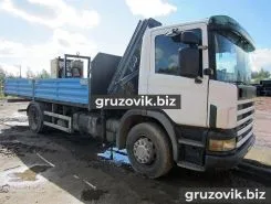 Самопогрузчик Scania P-series с КМУ HIAB 160 2004 года б/у фото 3