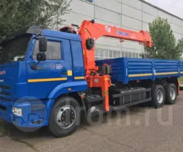 Самопогрузчик Камаз 65117 с КМУ KANGLIM KS1256G-II TOP 2019 года б/у