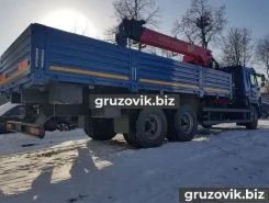 Самопогрузчик Камаз 65117 с КМУ  2018 года новый фото 2