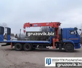Самопогрузчик Камаз 65117 с КМУ  2018 года новый
