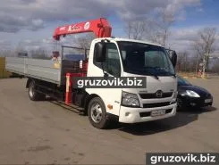 Самопогрузчик HINO 300 с КМУ Unic 2018 года б/у