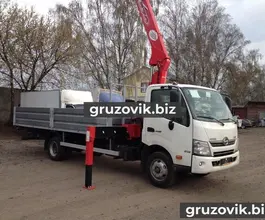 Самопогрузчик HINO 300 с КМУ Unic 2018 года б/у фото 2