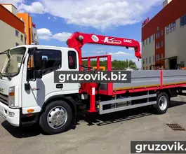 Самопогрузчик JAC N120 с КМУ UNIC 374 2018 года новый фото 4