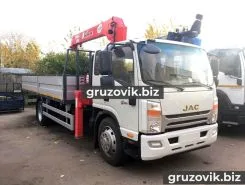 Самопогрузчик JAC N120 с КМУ UNIC 503 2017 года новый фото 2
