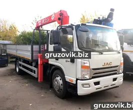 Самопогрузчик JAC N120 с КМУ UNIC 503 2017 года новый фото 2