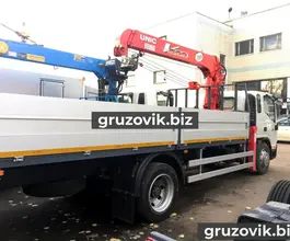 Самопогрузчик JAC N120 с КМУ UNIC 503 2017 года новый фото 3
