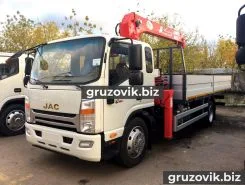 Самопогрузчик JAC N120 с КМУ UNIC 503 2017 года новый фото 4