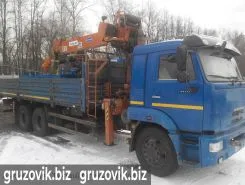 Самопогрузчик Камаз 65117 с КМУ Kanglim-1256 2012 года б/у