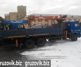 Самопогрузчик Камаз 65117 с КМУ Kanglim-1256 2012 года б/у фото 2