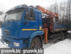 Самопогрузчик Камаз 65117 с КМУ Kanglim-1256 2012 года б/у фото 3
