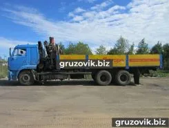 Самопогрузчик Камаз 65117 с КМУ Palfinger PK 12000 2008 года б/у фото 3
