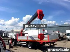 Самопогрузчик JAC N120 с КМУ Unic 2018 года новый фото 4