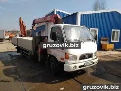 Самопогрузчик Hyundai HD 78 с КМУ Unic URV370K 2010 года б/у фото 2