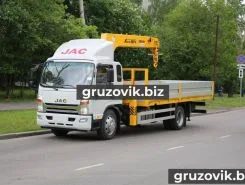 Самопогрузчик JAC N120 с КМУ SOOSAN 514 2018 года б/у фото 2