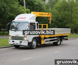 Самопогрузчик JAC N120 с КМУ SOOSAN 514 2018 года б/у фото 2