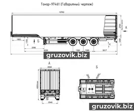 Шторный полуприцеп Тонар 97461 2019 года новый фото 4