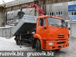 Самопогрузчик Камаз 43253 с КМУ  2017 года б/у