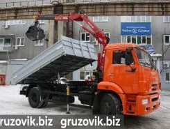 Самопогрузчик Камаз 43253 с КМУ  2017 года б/у фото 3