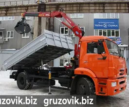 Самопогрузчик Камаз 43253 с КМУ  2017 года б/у фото 3