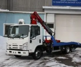 Самопогрузчик ISUZU Elf с КМУ  2017 года б/у фото 2