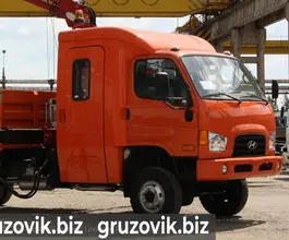 Самопогрузчик Hyundai HD 78 с КМУ  2017 года б/у фото 4