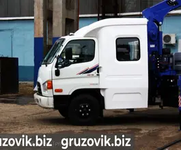Самопогрузчик Hyundai HD 78 с КМУ  2017 года б/у фото 5