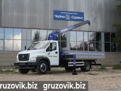 Самопогрузчик ГАЗ Газель Next с КМУ  2017 года б/у фото 4