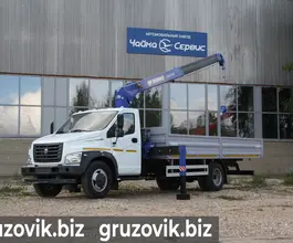 Самопогрузчик ГАЗ Газель Next с КМУ  2017 года б/у фото 4