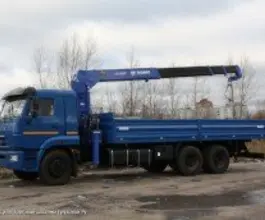 Самопогрузчик Камаз 65117 с КМУ  2017 года б/у фото 2