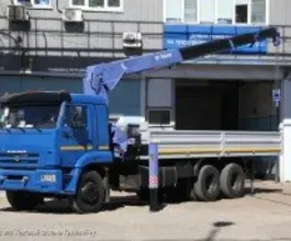 Самопогрузчик Камаз 65117 с КМУ  2017 года б/у фото 3