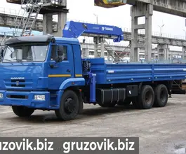 Самопогрузчик Камаз 65117 с КМУ  2017 года б/у фото 4