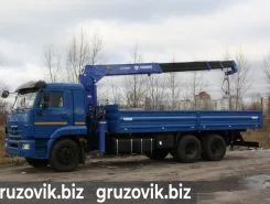 Самопогрузчик Камаз 65117 с КМУ  2017 года б/у