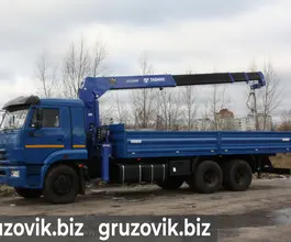 Самопогрузчик Камаз 65117 с КМУ  2017 года б/у