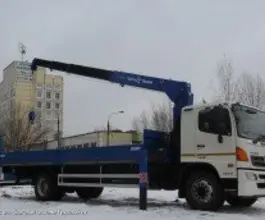 Самопогрузчик HINO 500 с КМУ  2017 года новый фото 2