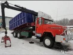 Лесовоз с КМУ Лесовоз  Краз 63221 с КМУ  2007 года б/у