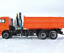 Самопогрузчик Камаз 65115 с КМУ Палфингер РК 1550 2021 года новый