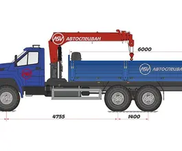 Самопогрузчик Урал 4320 NEXT с КМУ IT-120 2018 года новый