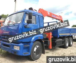 Самопогрузчик Камаз 65115 с КМУ  2019 года новый фото 3