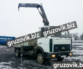 Самопогрузчик МАЗ 4370 с КМУ HIAB 099 CLX 2007 года б/у фото 2
