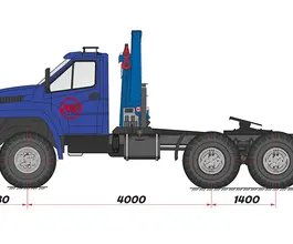 Тягач с КМУ Урал 44202-5311-74 2018 года новый